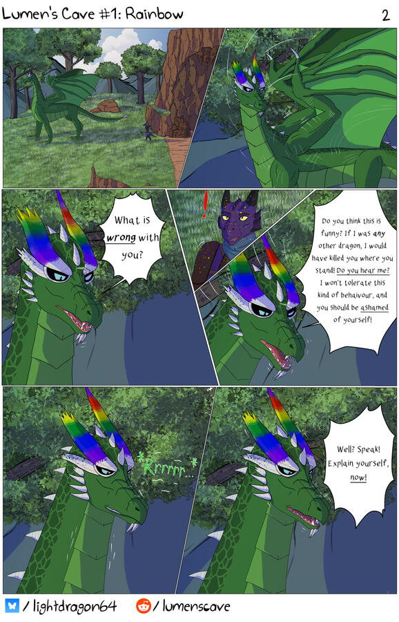 Lumen&#39;s Cave #1, Rainbow, pg 2