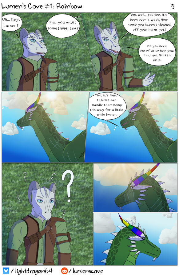 Lumen&#39;s Cave #1, Rainbow, pg 5