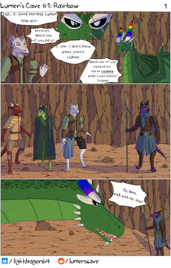 Lumen&#39;s Cave #1, Rainbow, pg1